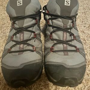 Salomon Mens grey & black size 12